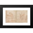 thumbnail image 2 of Francesco Guardi 18x12 Black Modern Framed Museum Art Print Titled - A Priest Celebrating Mass and Saint Vincent Ferrer Preaching (1712-93), 2 of 5