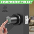 thumbnail image 3 of Keyless Fingerprint Door Lock Smart Digital with App Control Electronic Knob, 3 of 8