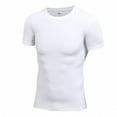 thumbnail image 6 of Men Compression O-Neck Long Sleeve Tight T-Shirts Quick-Dry Sweat Absorption Fitness Base Layer Tops M-XL, 6 of 6