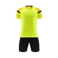 thumbnail image 2 of ZQUUVOU Boys Soccer Uniform Set Short Sleeve Jersey and Elastic Shorts Breathable Moisture Wicking 2 Piece Kit Yellow, 2 of 5