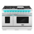 thumbnail image 6 of 48 in. Vista Collection 6.6 cu. ft. Double Oven Gas Range in Stainless Steel, 6 of 13