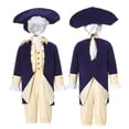 thumbnail image 3 of Baby Boy Outfit Boys Lawyer Tailcoat Role Play Clothes Set with Jacket Pants Vest Hat Boys' Clothing Sets Yellow 5-6 Years, 3 of 5