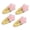 Pink, variant on mdesiwst 4Pcs Hairpin Plush Star Shape Bang Hair Clamp Kids Warm Autumn Winter Hair Clip Firm Hold No Scratch Hair Accessory