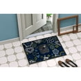 thumbnail image 4 of Carolines Treasures BB5114JMAT 24 x 36 in. Blue Flowers Black Pug Indoor or Outdoor Mat, 4 of 4