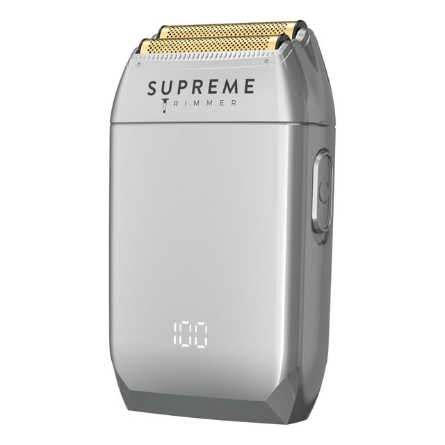 Afeitadora eléctrica Supreme Trimmer Crunch para hombre | 150 minutos de autonomía, resistente al agua, con cable o inalámbrica, para barba incipiente | STF602