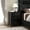 Black, variant on Noble House 3-Drawer Accent Nightstand, Bedside Table with Durable Particle Board Frame, Teal Finish