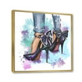 thumbnail image 3 of Designart 'Bright Colorful Trendy Woman Fashion Shoes' Modern Framed Canvas Wall Art Print, 3 of 5