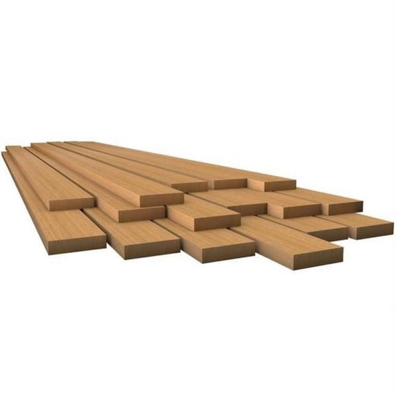 Teak Lumber - White - .5in. x 1-.75in. x 36in.