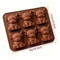 thumbnail image 3 of Ice Block Mold,Highland Cow Shaped Reusable Food Grade Silicone Tray for Cold Drink Cubes Making,Homemade Chocolate Jelly Craft and Bar Party Beverage Matching Household Baking Gadget(Brown), 3 of 9