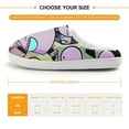 thumbnail image 2 of Invader Zim Pattern Kid's Cotton Slippers Winter Warm Soft Plush Slippers with Rubber Sole Non-Slip Indoor Outdoor Slip on Shoes Fluffy House Slippers For Boys Girls Teen, 2 of 8