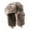 Khaki, variant on Classical Cold Weather Trapper Hat Soft Plush Lining Full Day Comfortable Russian Hat For Family Outings Snow Sport