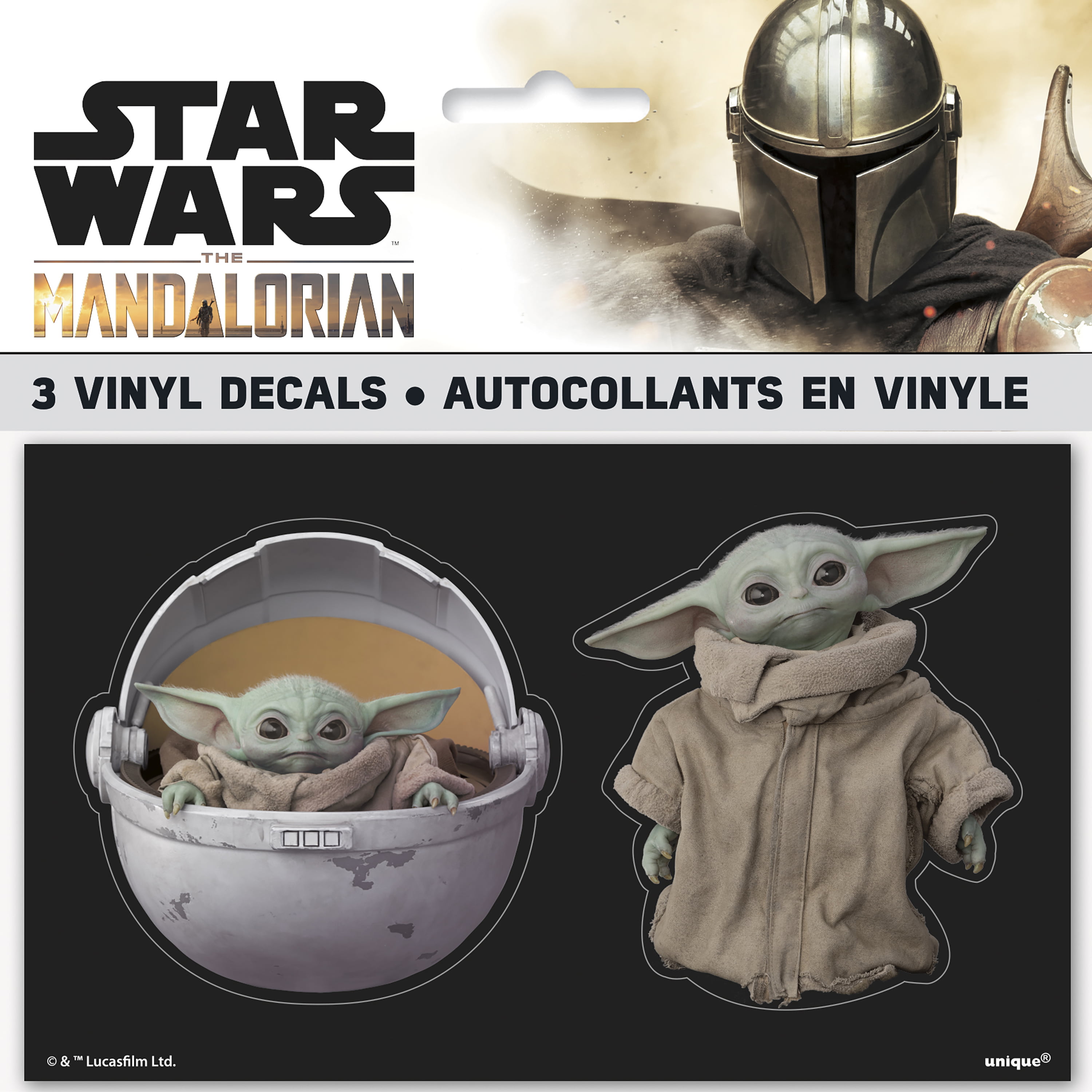 amscan The Mandalorian Wall Decorating Kit Featuring Baby Yoda/The Child