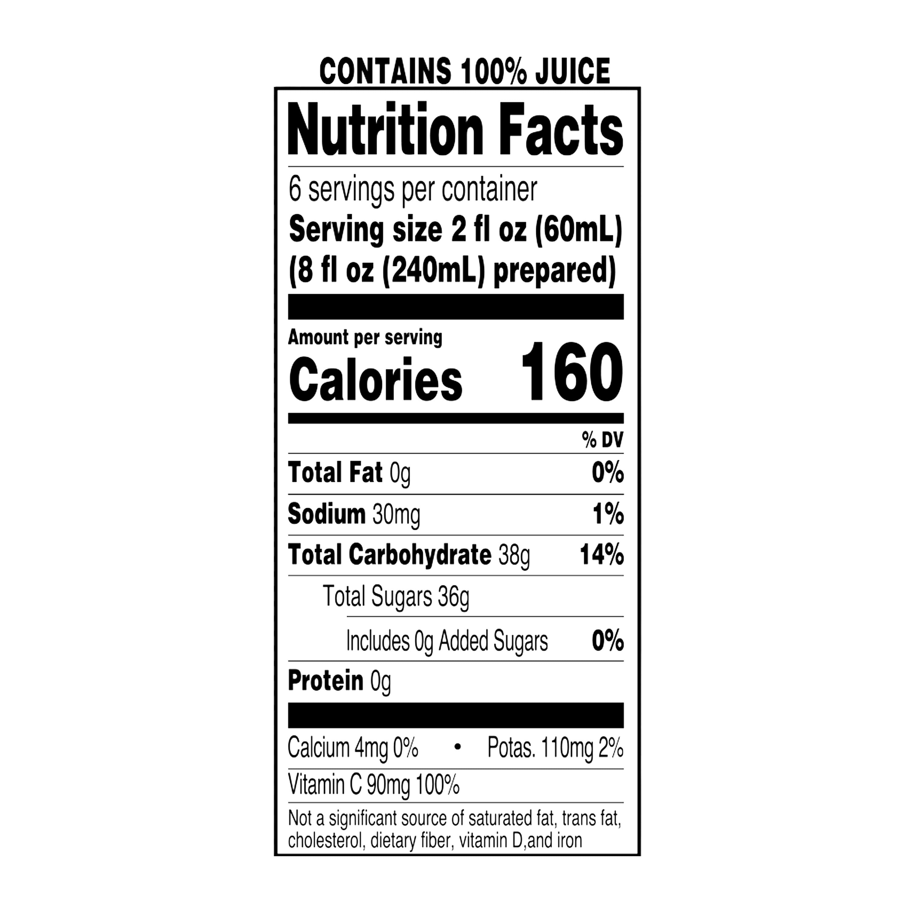 Great Value Grape Juice, 12 fl oz (Frozen)