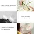 thumbnail image 4 of Creative Clear Glass Vase for Flowers,Flower Container Round Glass Vase for Home Decor Gift Centerpieces Events, 4 of 6