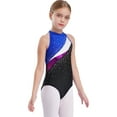 thumbnail image 6 of iiniim Kids Girls Ballet Dance Outfit Shiny Rhinestone Camisole with Hair Band Gymnastic 6-16 Royal Blue 16, 6 of 7