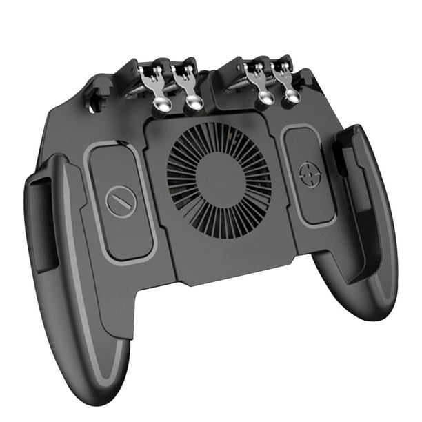 Methold para PUBG Game Gamepad para teléfono móvil Trigger Fire Button Game Controller Joystick Metal Trigger Videojuegos y accesorios Mit Lüfter