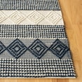 thumbnail image 3 of SAFAVIEH Natura Carly Geometric Area Rug, Navy/Ivory, 10' x 10' Square, 3 of 8