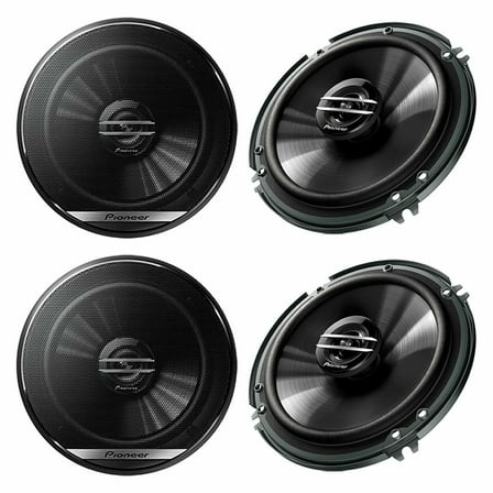 Pioneer TS-G1620F 6.5" Full Range Coaxial Car Stereo Speakers, 2-Pair