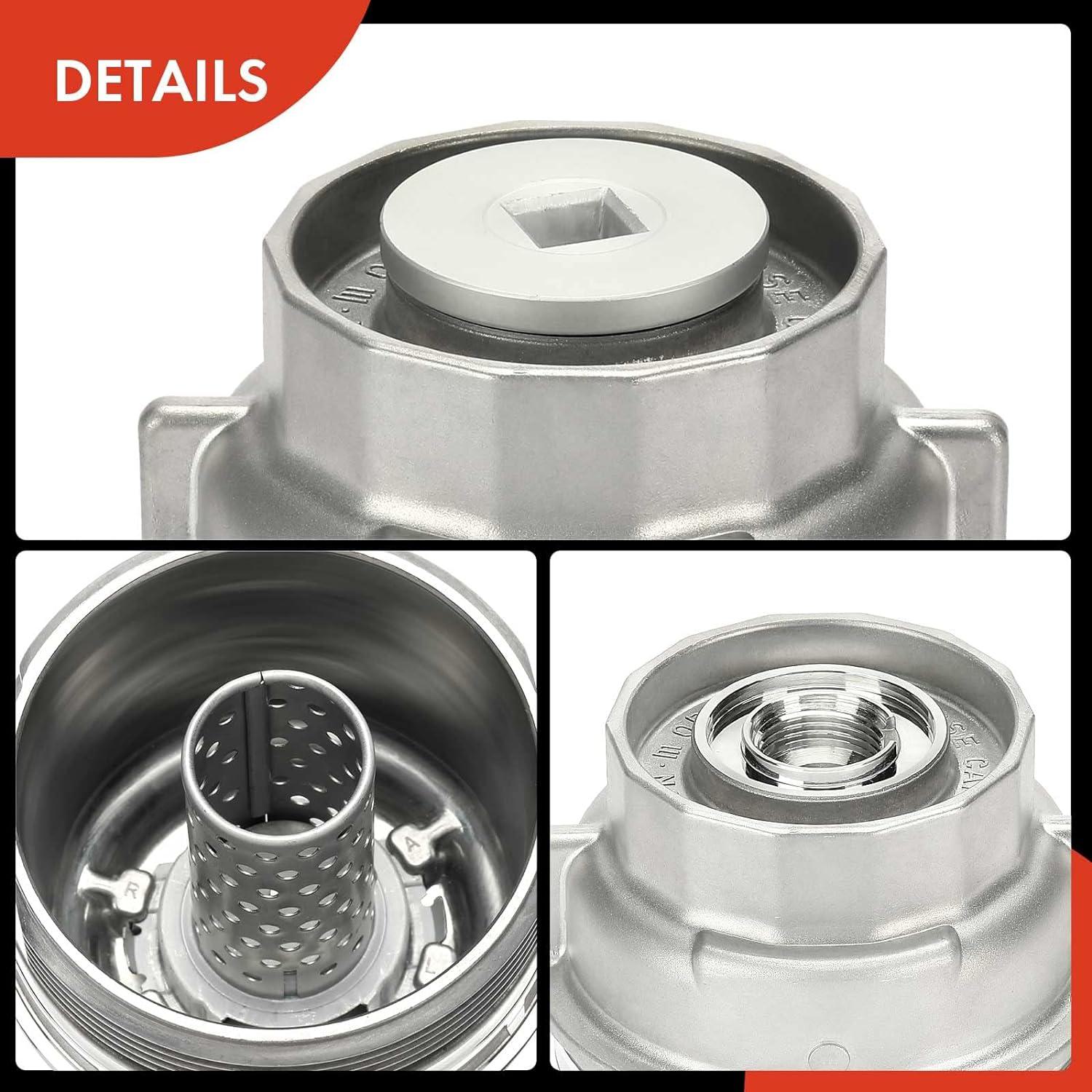 Aluminum Oil Filter Cap For Toyota, Lexus, Scion – Direct Fit Replacement For 1564331050, 04152YZZA1 – 2005-2021