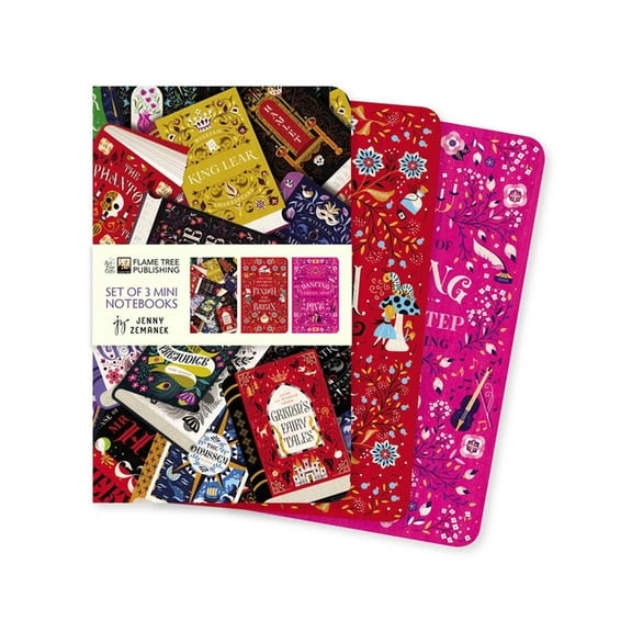 Mini Notebook Collections Book Lovers by Jenny Zemanek Set of 3 Mini Notebooks, (Hardcover)