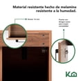 thumbnail image 4 of Mueble Kit Para Baño Gabinete Organizador Lavamano Monomando cafe, 4 of 8