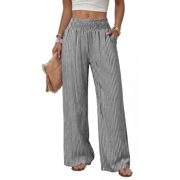 AzureSilk Womens Wide Leg Pants Woman High Waist Trousers with Pockets Casual Lounge Business Pants For Women Trousers Pants, Size S-XL