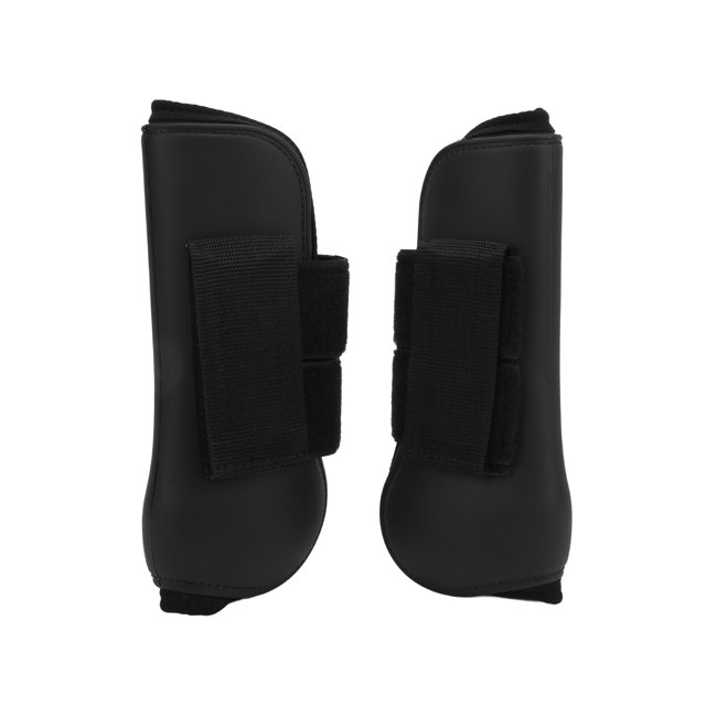 Horse Boot, Prevent Slipping Easy To Stick Horse Tendon Boots Set Cushioning With Hook For Horses Black Front Legs