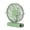 Green, variant on Card Shape Foldable Desk Fan Multi Mount Fan With Digital Display Wall Mount Cooling Fan For Travel Outdoor(Green-15.5Cm)