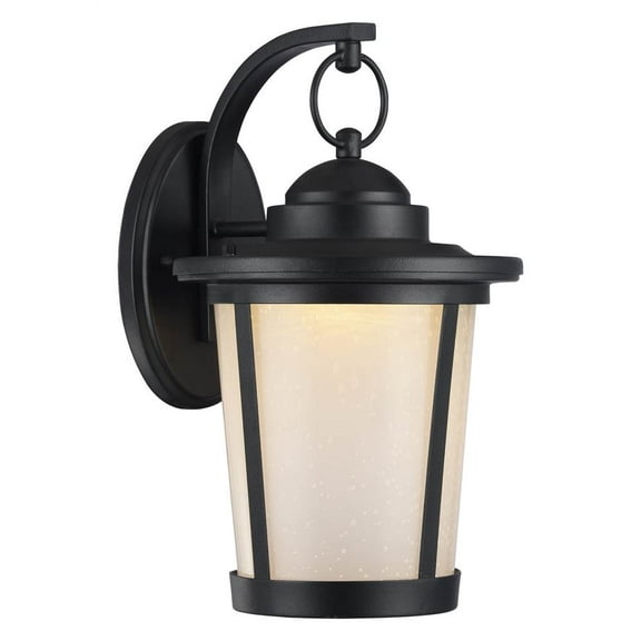 CHLOE Lighting ABBINGTON Transitional LED Textured Black Outdoor Wall Sconce 13" Tall