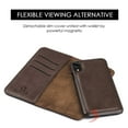 thumbnail image 5 of Dream Wireless LPFIP61-GENT-BR The Luxury Gentleman Magnetic Flip Leather Wallet Case for iPhone XR - Brown, 5 of 8