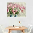 thumbnail image 2 of ARISTURING Pink Flower Paintings Canvas Wall Art Watercolor Plant Tulip Flowers Posters for Wall Decor Pink Flower Picture Wall Art Decor Modern Pink Wall Art Flowers Canvas Prints for Home Decor, 2 of 6