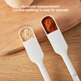thumbnail image 4 of Nkmbld Food-Grade Spoons Kitchen and Household Adjustable Measuring Spoon with Scale Grams Powder Spoon Measuring Scale Spoon Baking Tool for Home, Kitchen or Restaurant, White, 4 of 6