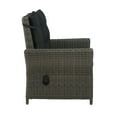 thumbnail image 5 of Asti All-Weather Wicker 6-Piece Outdoor Seating Set with Reclining Sofa, Two Reclining Chairs with Two Ottomans and 26"H Cocktail Table, 5 of 10