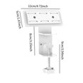 thumbnail image 7 of Desk Table Clamp Power Strip Holder Cable Management ABS Construction for Home Office Use, 7 of 7