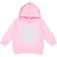 thumbnail image 2 of Inktastic Distressed Baseball in White Toddler Hoodie, 2 of 4