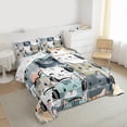 thumbnail image 3 of Castle Fairy Kids Teens Cartoon Cats Queen Comforter Set,Cute Animal Bedding Comforter Set, 3 of 8