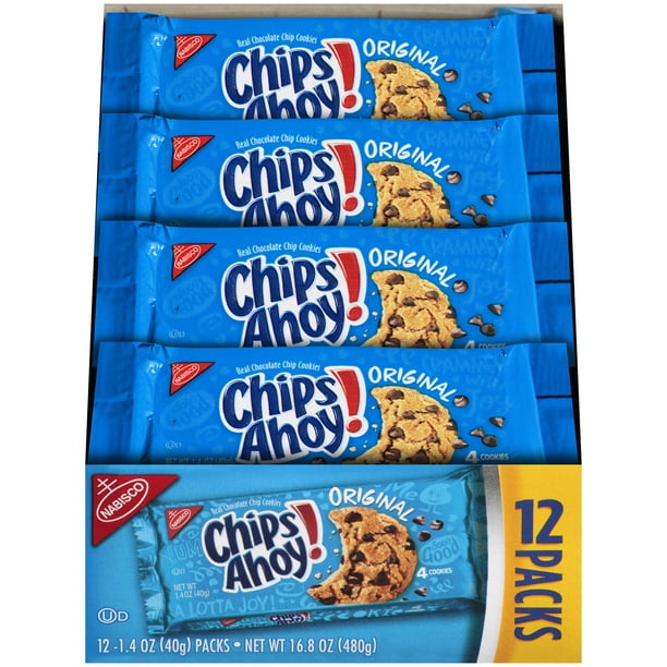 Nabisco Chips Ahoy! Original Chocolate Chip Cookie, 1.4 Oz., 12 Count