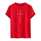 thumbnail image 4 of Tops para hombre, blusas y camisas de cuello redondo y manga corta para hombre. Camiseta/camisa informal de cuello redondo y manga corta con estampado de corazones para hombre. Tops de poliéster para, 4 of 5
