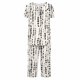 thumbnail image 5 of Sexy Pijama Conjunto para las Mujeres, Cuello Redondo Blusa de Manga Corta Y Pantalones, Traje de Moda Casual, 5 of 9
