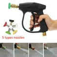thumbnail image 6 of 3000PSI Car Pressure Washer Gun Set Snow Suds Foam Lance Spray Tips Rotary Turbo Nozzle Kits, 6 of 7