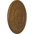thumbnail image 3 of 29 3/4"OD x 1 1/2"P Wigan Ceiling Medallion, Hand-Painted Smokey Topaz Crackle, 3 of 7