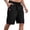 Black, variant on Men's Stretch Golf Shorts 11 Inch Men's Casual Elastic Waist Athletic Summer Shorts for Big and Tall Comfortable Gym Wear Summer Beach Lounge Sweat Shorts
