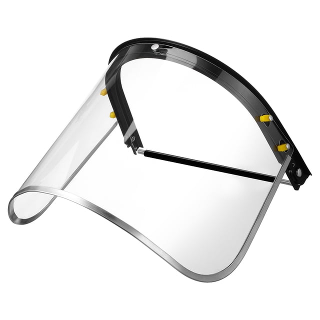 ColoMX Escudo facial protector de visor transparente para la máscara de seguridad anti-fog de hombres para el sombrero duro para la soldadura de la construcción máscara transparente