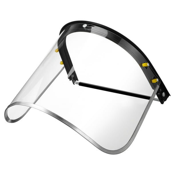 ColoMX Escudo facial protector de visor transparente para la máscara de seguridad anti-fog de hombres para el sombrero duro para la soldadura de la construcción máscara transparente