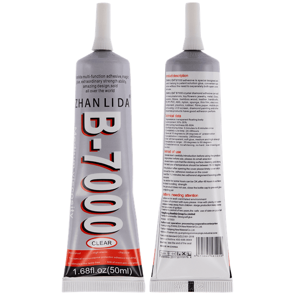 Replacement Multi-Purpose Glue Adhesive B7000 (50ml / Clear) (Zhanlida)