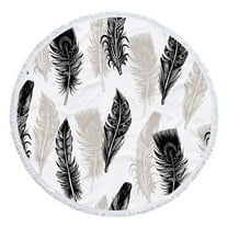 dinapents Summer Clearance Beach Towel - Watermelon Pineapple Circular Design Oversized Microfiber Blanket, Absorbent & Compact for Travel Yoga