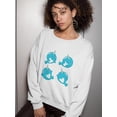 thumbnail image 2 of Cute Narwhals Sweatshirt Women -SPIdeals Designs, Female Large, 2 of 4