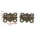thumbnail image 4 of 12x Metal Hinges Jewellery Chest Box Dollhouse Hinges 20x17mm, 4 of 6