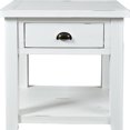 thumbnail image 4 of Wooden End Table With Open Shelf, Weathered White- Saltoro Sherpi, 4 of 5