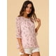 thumbnail image 4 of BluCasual De GaCon Estampado Floral De Man3/4 Con Volantes PaMujer RonaranM, 4 of 6